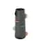 16” Black & Multicolor Half Moon Accents Textured Ceramic Vase